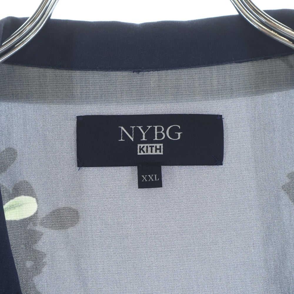 KITH(キス) ×NYBG Gardens Of The Mind Thompson Shirt ニューヨークボタニカルガーデン トンプソンシャツ 半袖シャツ ネイビー 24-051-060-0009-1-0