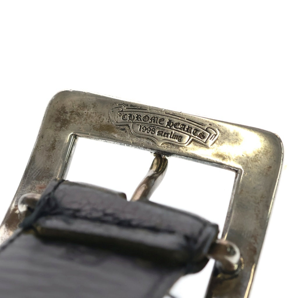 CHROME HEARTS クロムハーツ BLT OTJ OTJバックル レザーベルト シルバー CHROME HEARTS(クロムハーツ) BLT OTJ OTJバックル レザーベルト シルバー