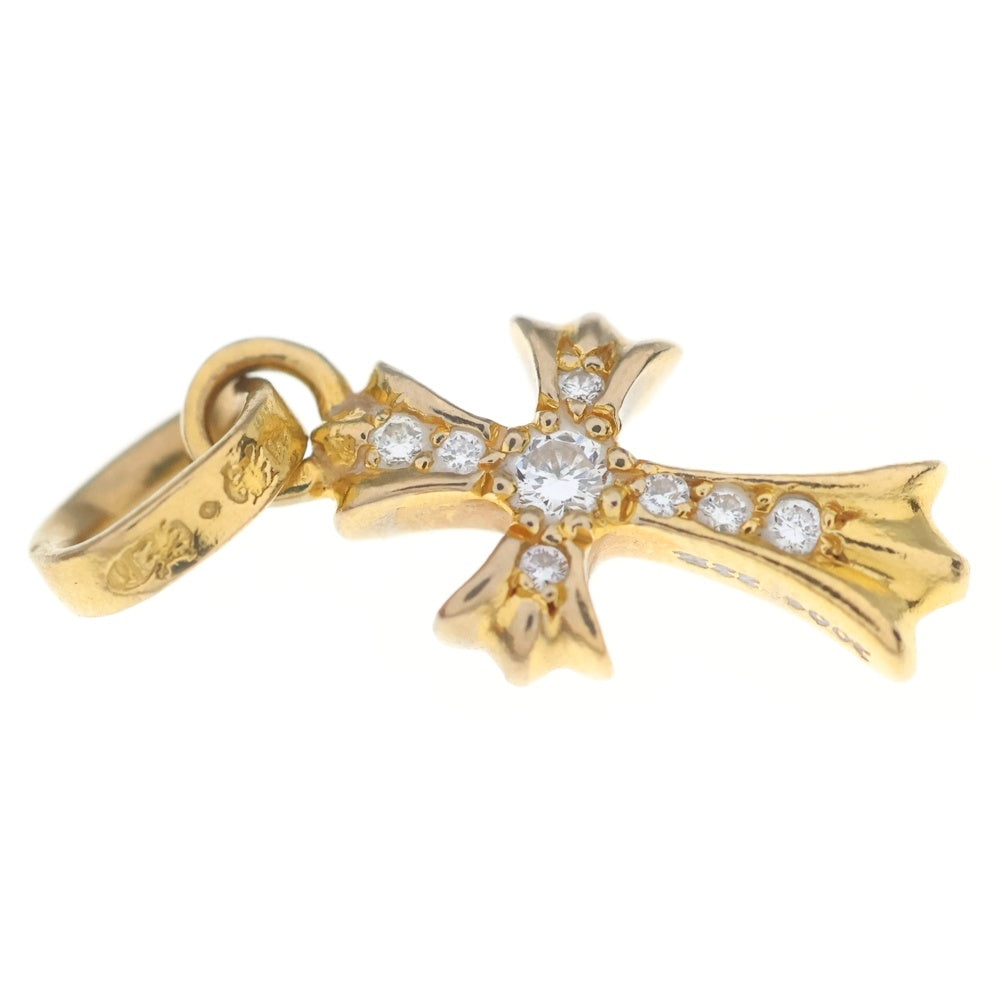 CHROME HEARTS(クロムハーツ) 22K CRS BBYFAT P/DIA ベイビーファットクロス PAVEダイヤ ペンダントトップ ゴールド BCA035