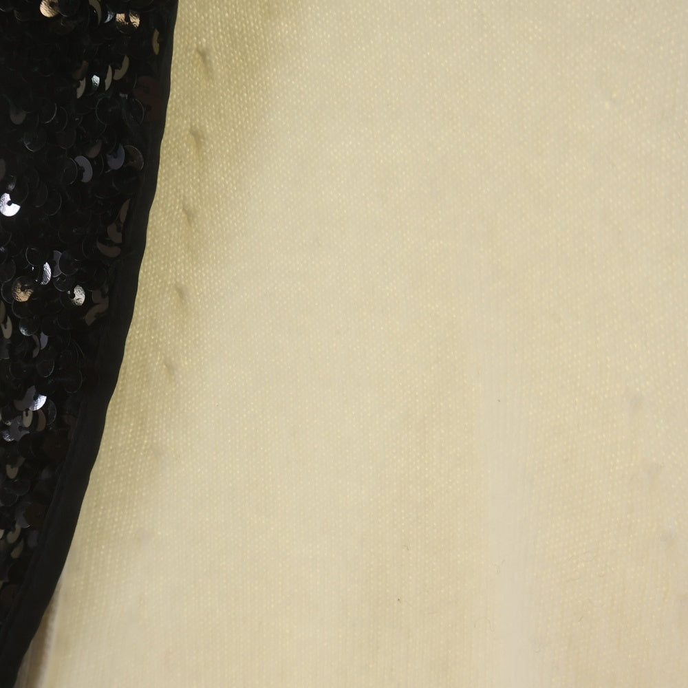 CHANEL(シャネル) Cashmere Wool Sequin Cardigan Jacket P74171 K10644 カシミア スパンコール襟 長袖ニットカーディガンジャケット アイボリー レディース