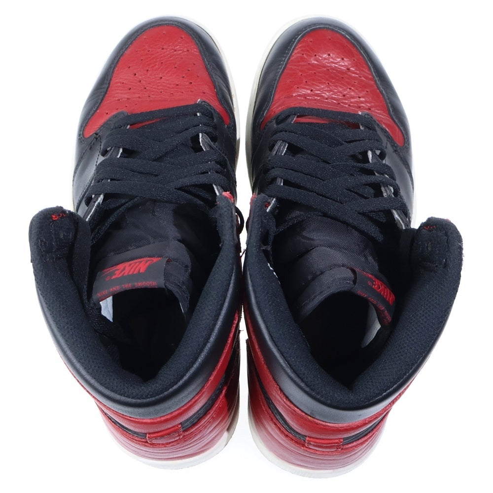 NIKE(ナイキ) AIR JORDAN 1 RETRO HIGH OG BANNED BRED エアジョーダン1ブレッド ハイカットスニーカー US10 555088-001
