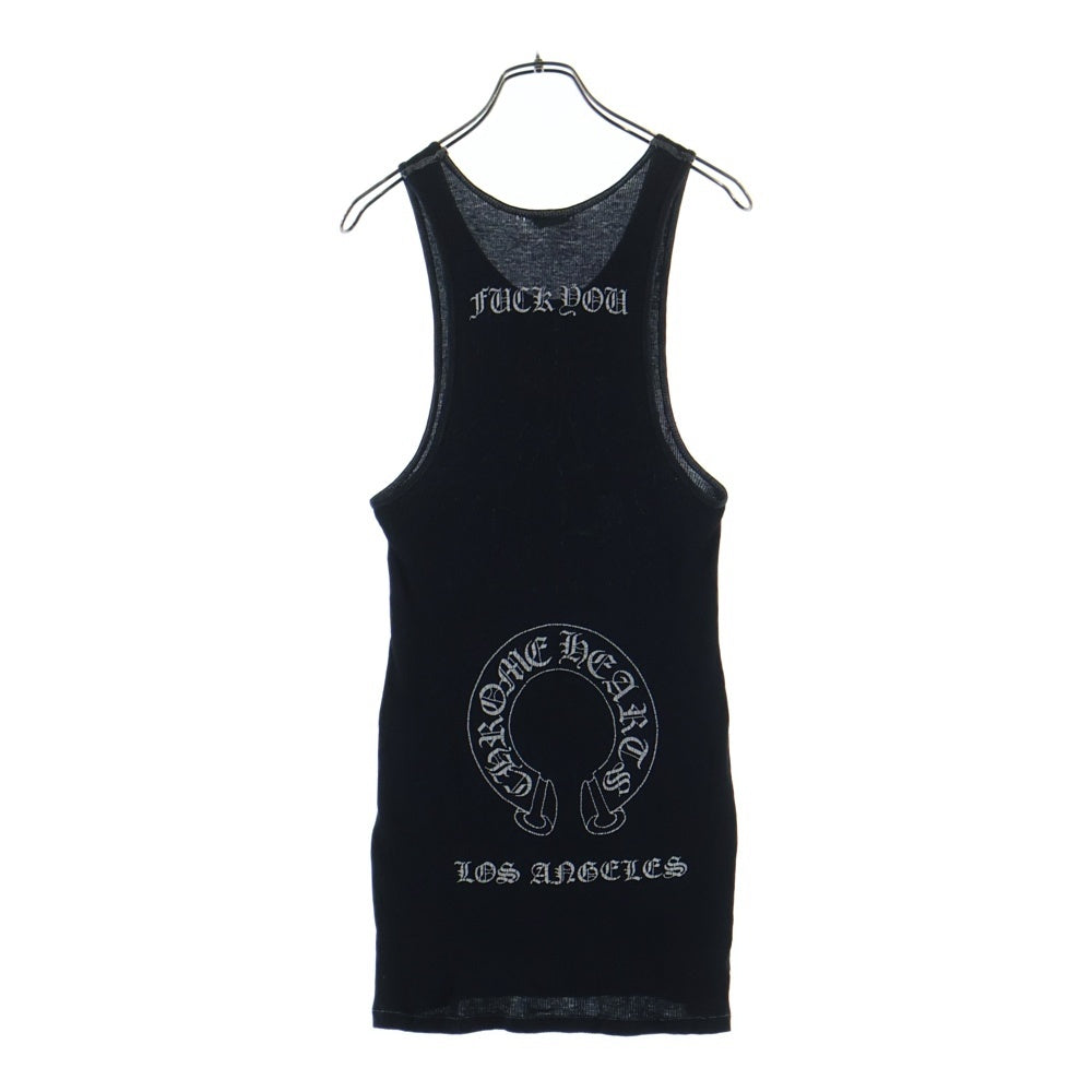 CHROME HEARTS(クロムハーツ) OLD Back Horseshoe Tank Top バックホースシュー タンクトップ ロサンゼルス ブラック