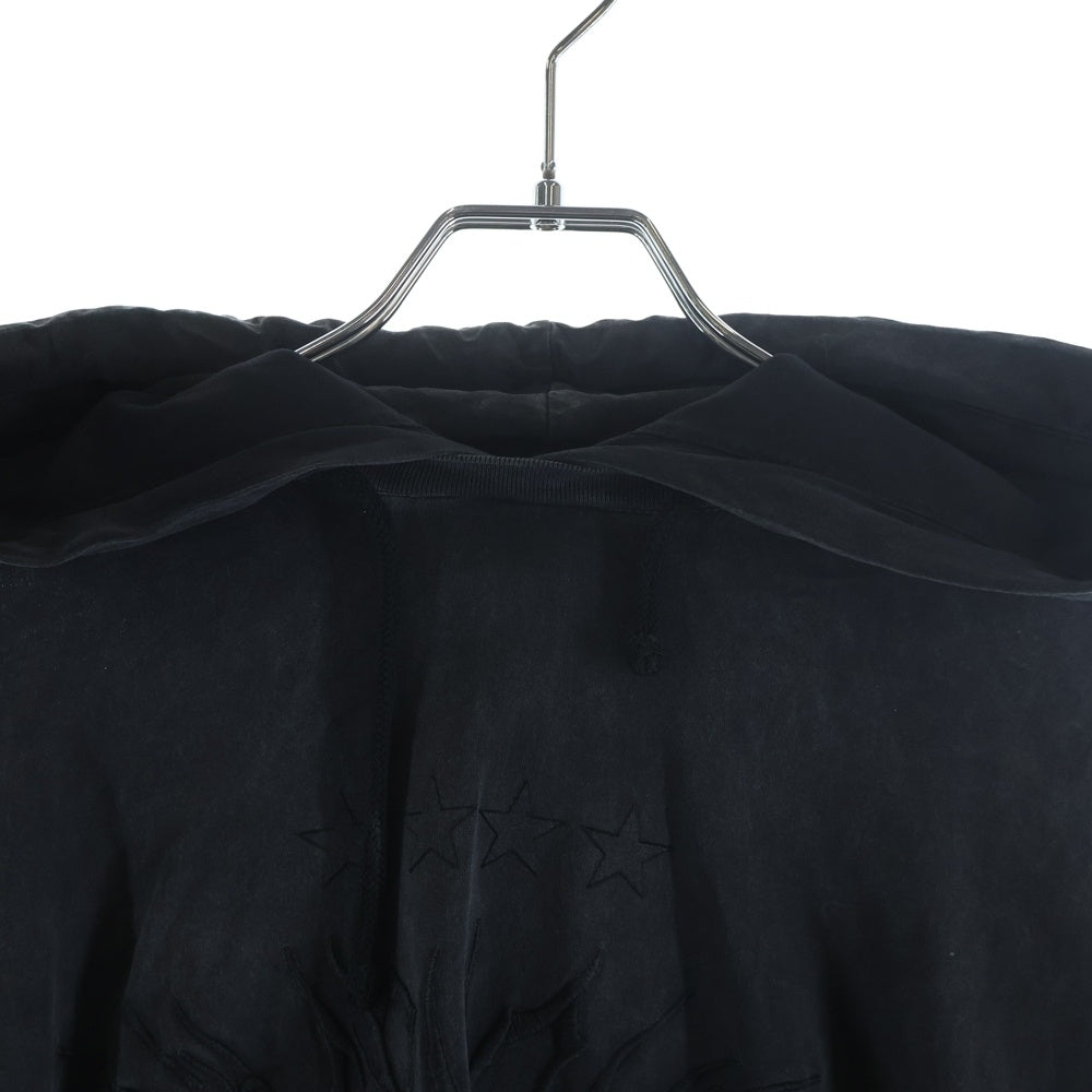 GIVENCHY(ジバンシィ) 22AW OVERLAPPED OVERSIZED FIT LAYERED HOODIE BMJ0J83Y8U オーバーラップ 刺繍 レイヤードフーディ パーカー ダークグレー