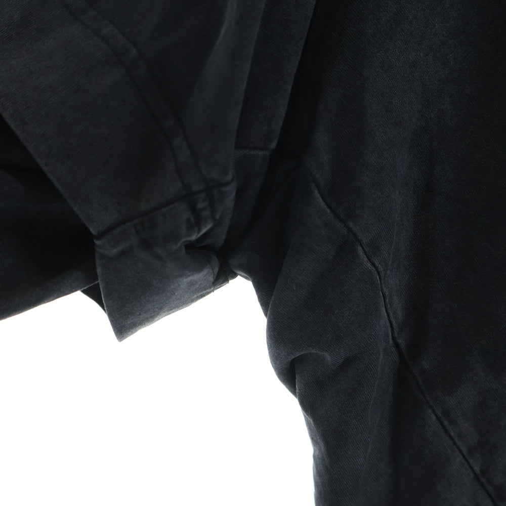 GIVENCHY(ジバンシィ) 22AW OVERLAPPED OVERSIZED FIT LAYERED HOODIE BMJ0J83Y8U オーバーラップ 刺繍 レイヤードフーディ パーカー ダークグレー