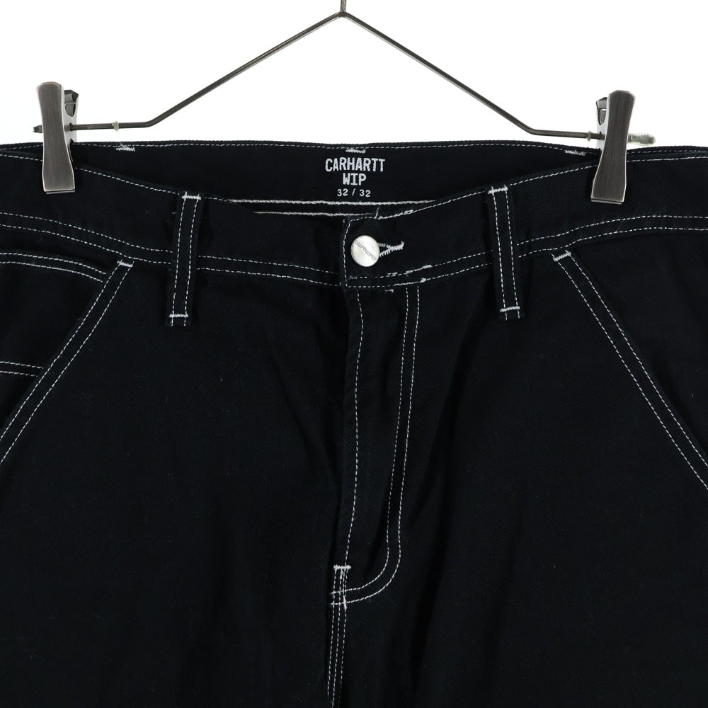 Carhartt WIP(カーハート ダブリューアイピー) CHALK PANT チョーク パンツ ホワイトステッチ ブラック
