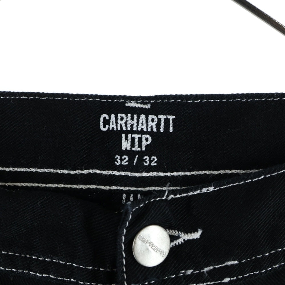 Carhartt WIP(カーハート ダブリューアイピー) CHALK PANT チョーク パンツ ホワイトステッチ ブラック