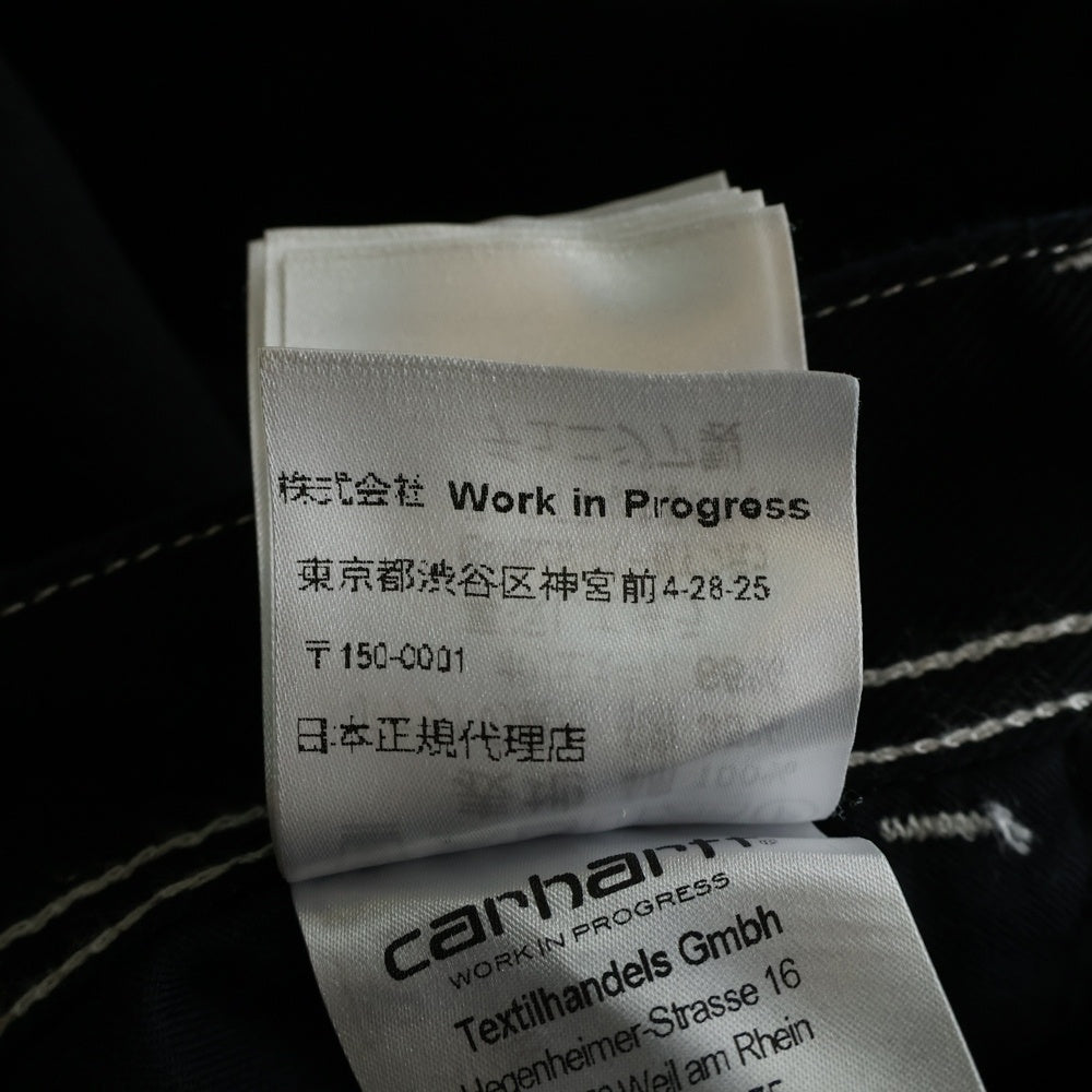 Carhartt WIP(カーハート ダブリューアイピー) CHALK PANT チョーク パンツ ホワイトステッチ ブラック