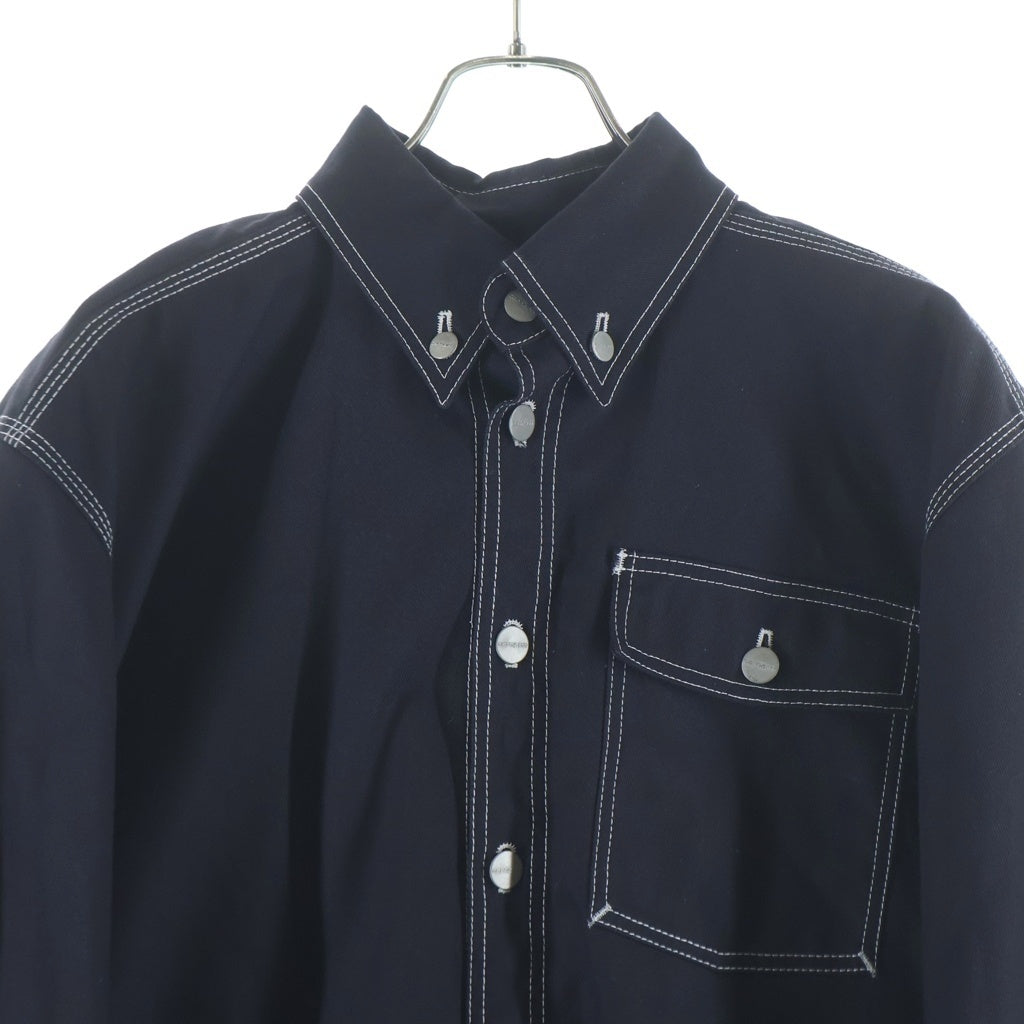 VETEMENTS(ヴェトモン) 17SS ×Carhartt カーハート オーバーサイズ デニム ワークシャツ MSS17CW4 ブラック