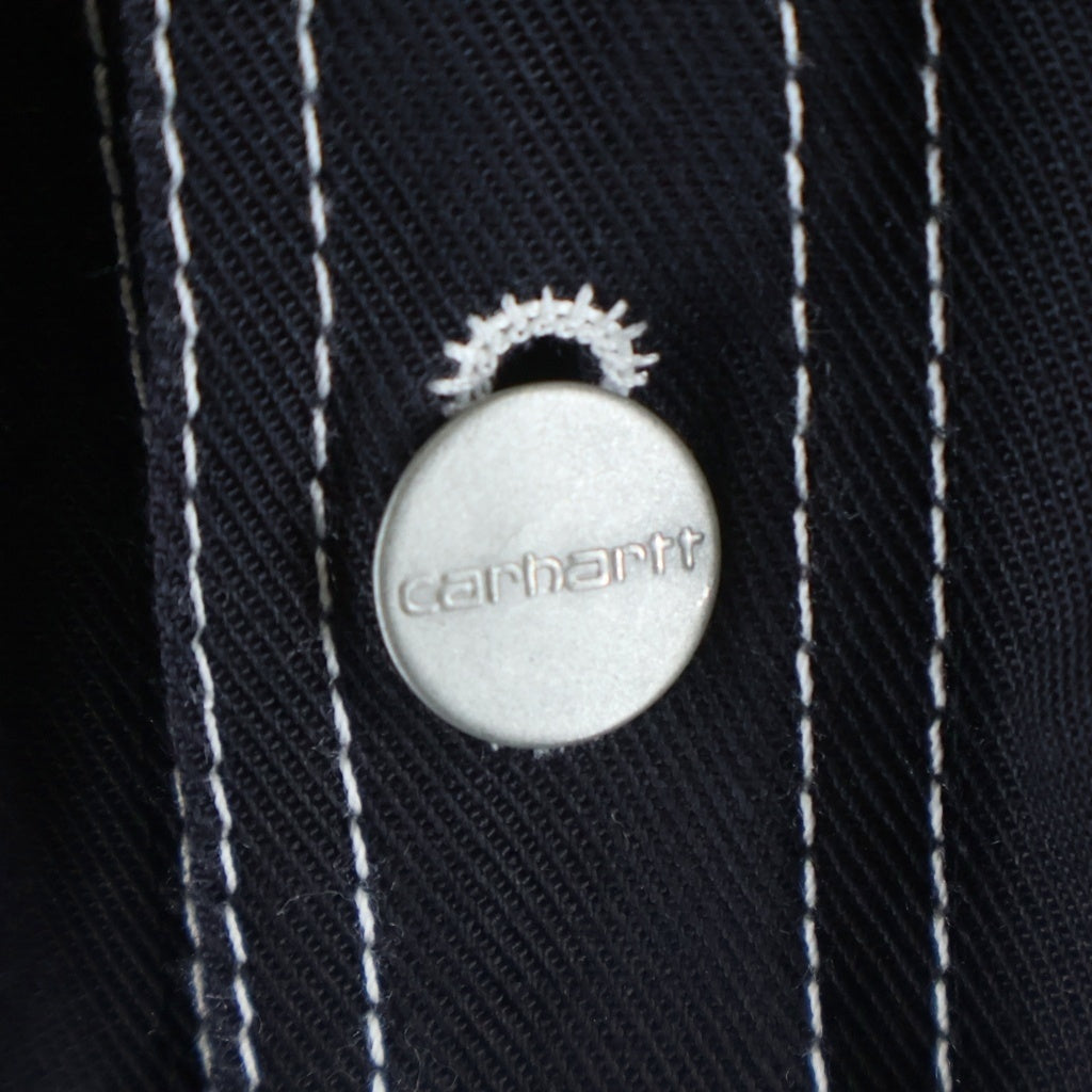 VETEMENTS(ヴェトモン) 17SS ×Carhartt カーハート オーバーサイズ デニム ワークシャツ MSS17CW4 ブラック