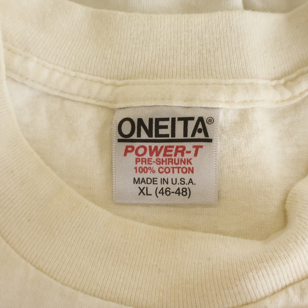 VINTAGE(ヴィンテージ) 90s STUDIO Q Sun Flower L/S Tee ヒマワリ 長袖プリントTシャツ カットソー ホワイト