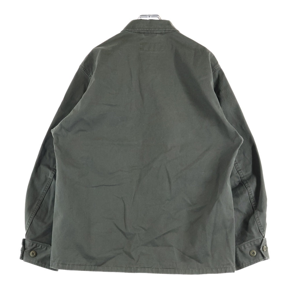 NO BRAND(ノーブランド) tivoLi surf shop WN'W SHIRTS 2 チボリサーフショップ ワークシャツジャケット ミリタリージャケット カーキ
