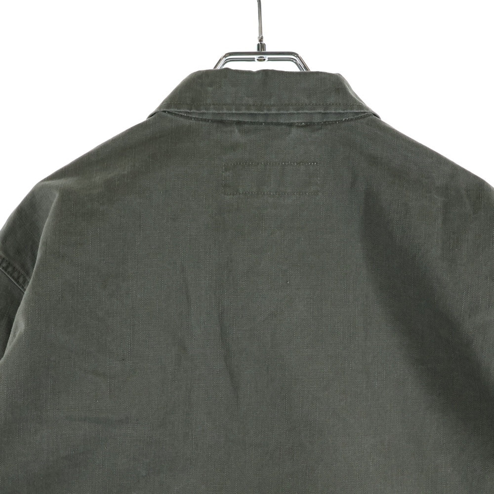 NO BRAND(ノーブランド) tivoLi surf shop WN'W SHIRTS 2 チボリサーフショップ ワークシャツジャケット ミリタリージャケット カーキ