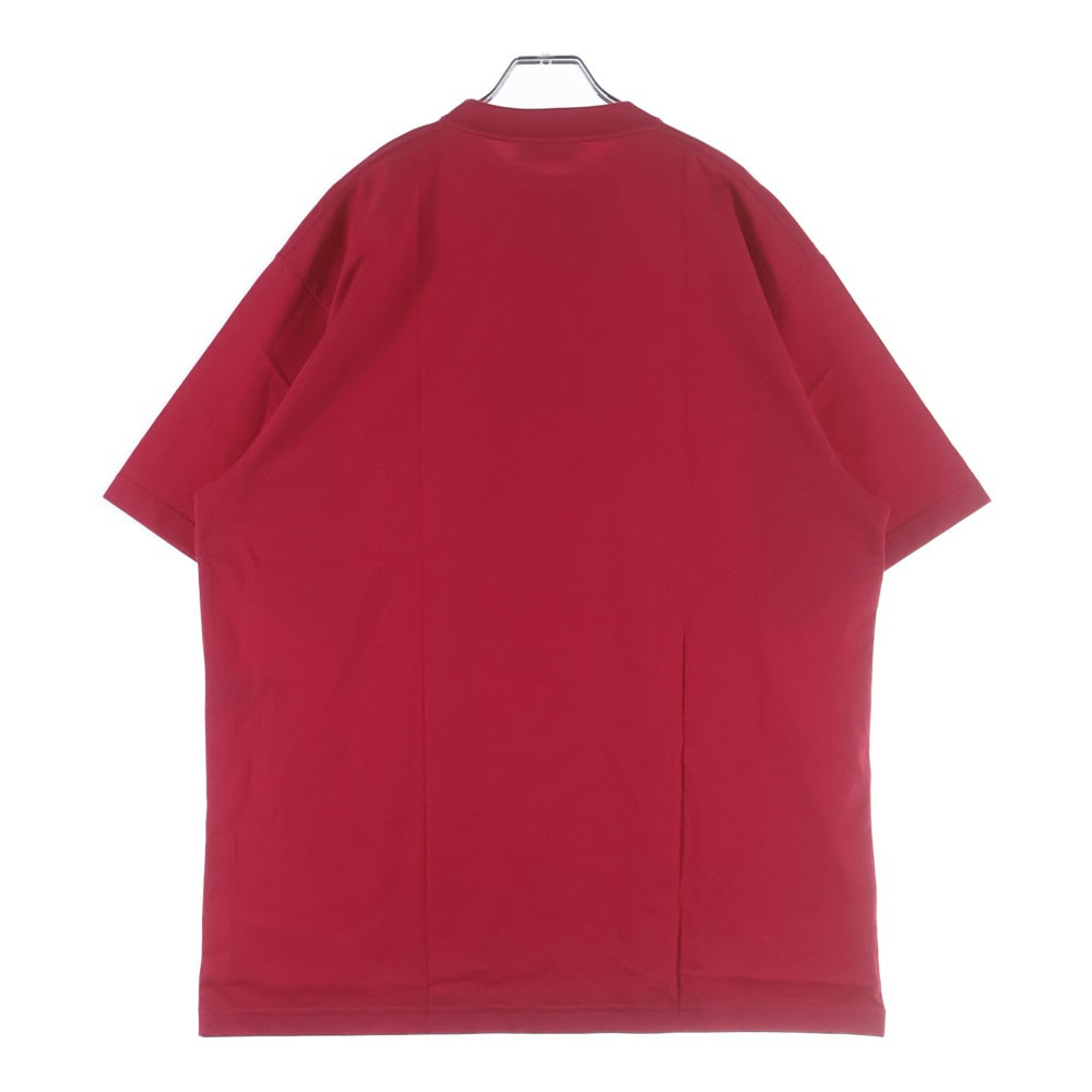 BALENCIAGA(バレンシアガ) 21SS Logo Here Flatground T-Shirt ロゴプリント 半袖Tシャツ ピンク 651795 TKV81
