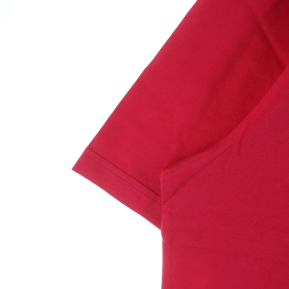 BALENCIAGA(バレンシアガ) 21SS Logo Here Flatground T-Shirt ロゴプリント 半袖Tシャツ ピンク 651795 TKV81