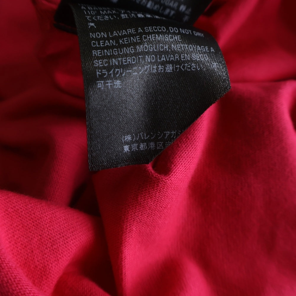 BALENCIAGA(バレンシアガ) 21SS Logo Here Flatground T-Shirt ロゴプリント 半袖Tシャツ ピンク 651795 TKV81