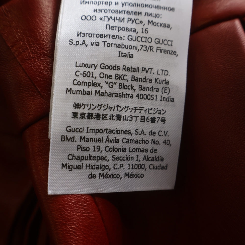 GUCCI(グッチ) Leather Skirt 662340 XN336 レザー スカート レディース レッド