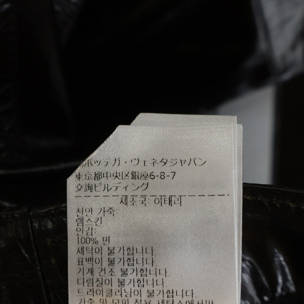 BOTTEGA VENETA(ボッテガヴェネタ) ZIPPED TROUSORES 683490 V1D20 ラムスキン ジップディティールパンツ レディース ブラウン