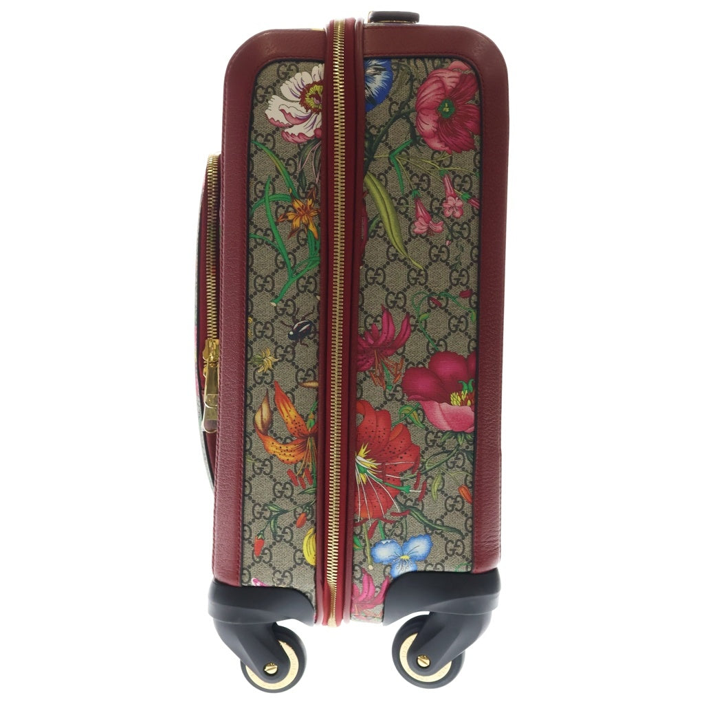 GUCCI(グッチ) GG FLORAL SUITCASE 451003 GGスプリーム フローラル総柄 キャリーケース マルチカラー レディース