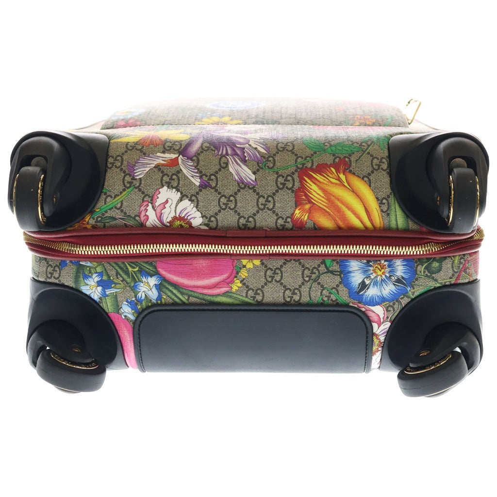 GUCCI(グッチ) GG FLORAL SUITCASE 451003 GGスプリーム フローラル総柄 キャリーケース マルチカラー レディース