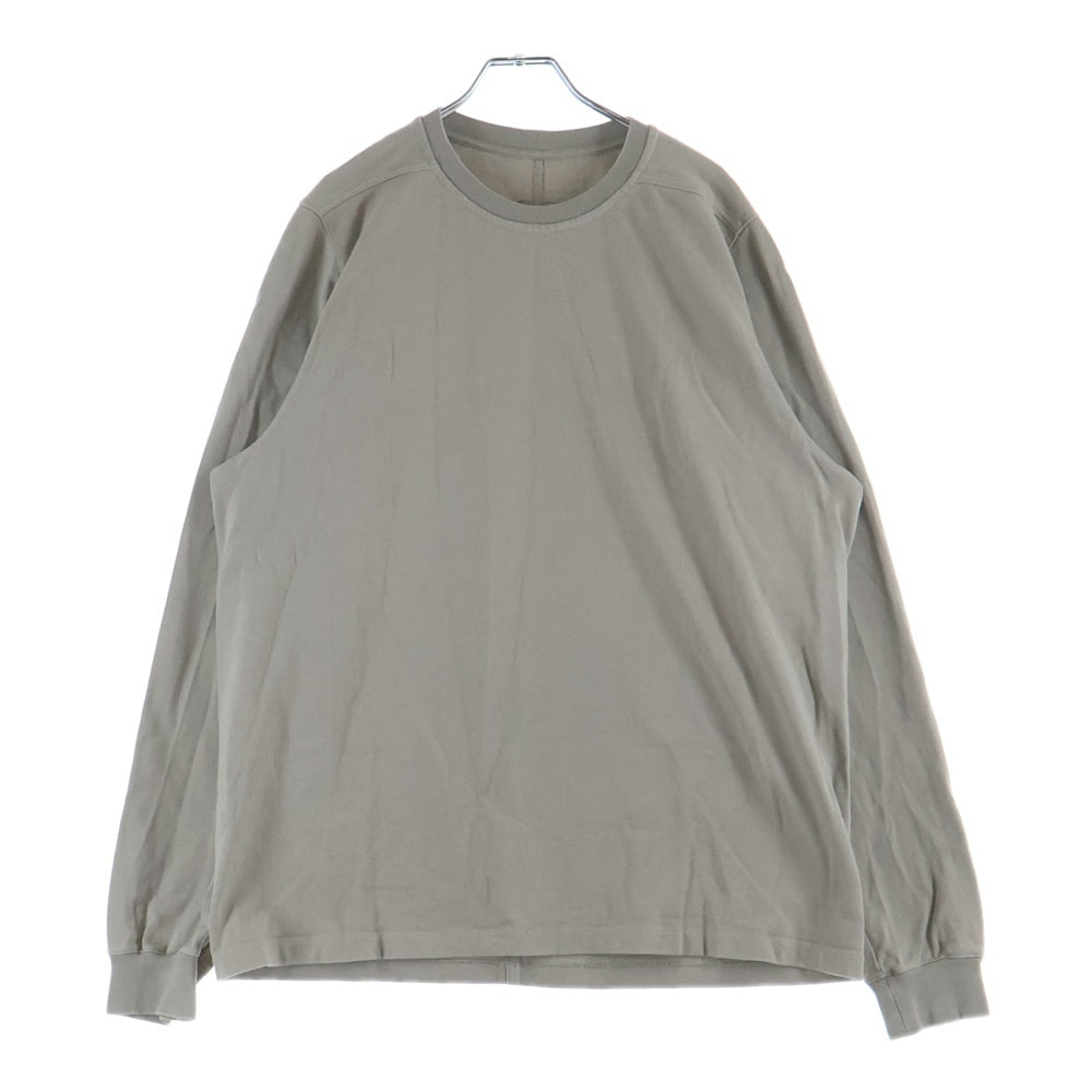Rick Owens(リックオウエンス) 23AW LUXOR Crewneck Long Sleeve Tee クルーネック 長袖Tシャツ ロンT コットン グレー RU02C7277-BA