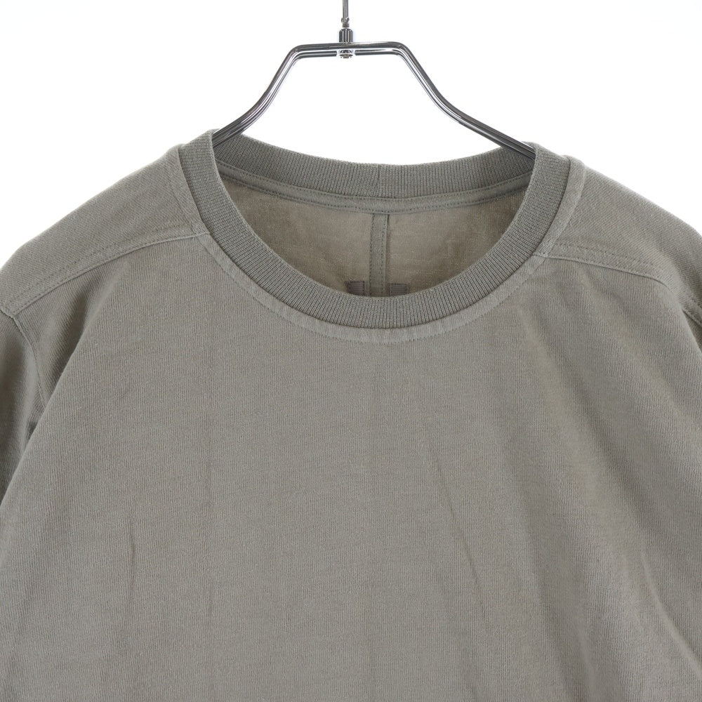 Rick Owens(リックオウエンス) 23AW LUXOR Crewneck Long Sleeve Tee クルーネック 長袖Tシャツ ロンT コットン グレー RU02C7277-BA