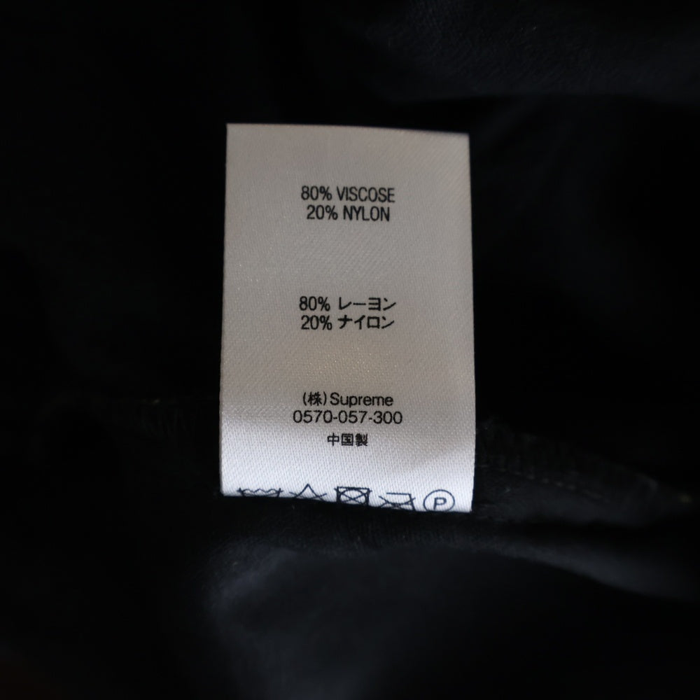 SUPREME(シュプリーム) 19AW Floral Velour Short フローラル ベロア ショーツ ブラック