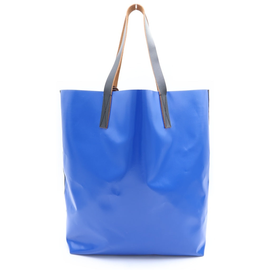 MARNI ロゴ　ハンドバッグ　トートバッグ MARNI(マルニ) バイカラー ロゴトートバッグ ハンドバッグ PVC