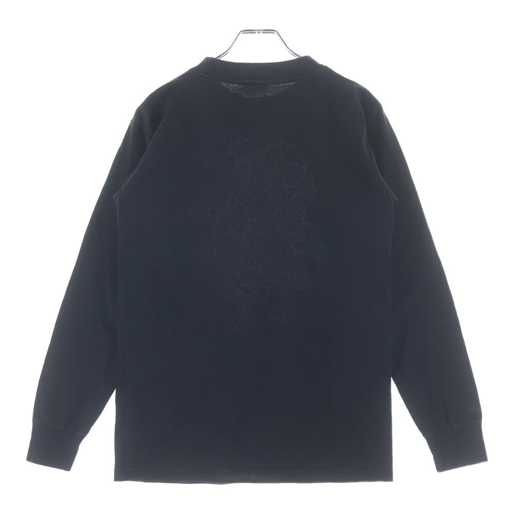 CHROME HEARTS(クロムハーツ) OLD Back Cemetery L/S オールドモデル バックセメタリー ホースシュープリントポケット ロングスリーブ 長袖Tシャツ 長袖カットソー ブラック