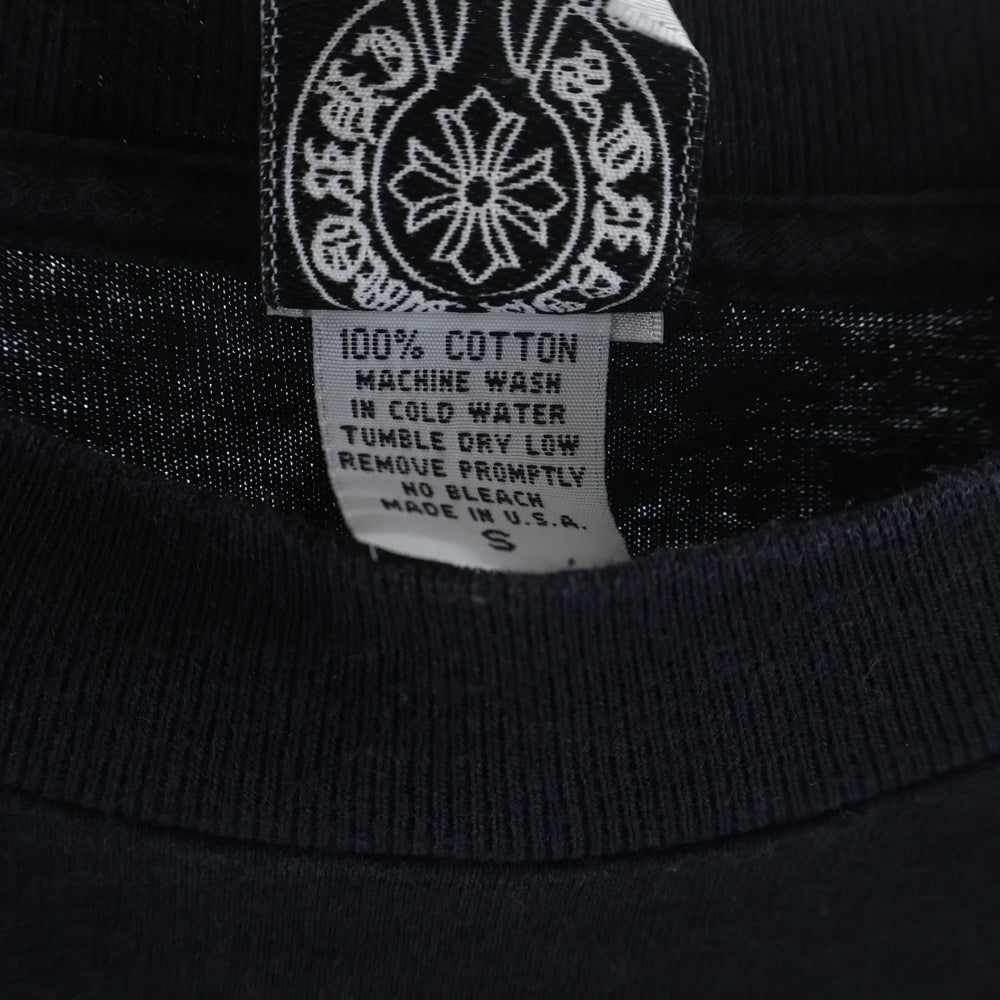 CHROME HEARTS(クロムハーツ) OLD Back Cemetery L/S オールドモデル バックセメタリー ホースシュープリントポケット ロングスリーブ 長袖Tシャツ 長袖カットソー ブラック