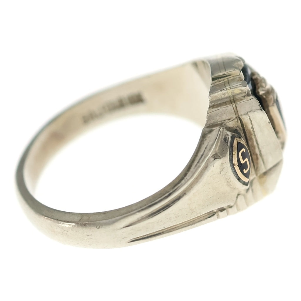 NO BRAND(ノーブランド) JOSTEN ジャスティン COLLEGE RING カレッジリング シルバー