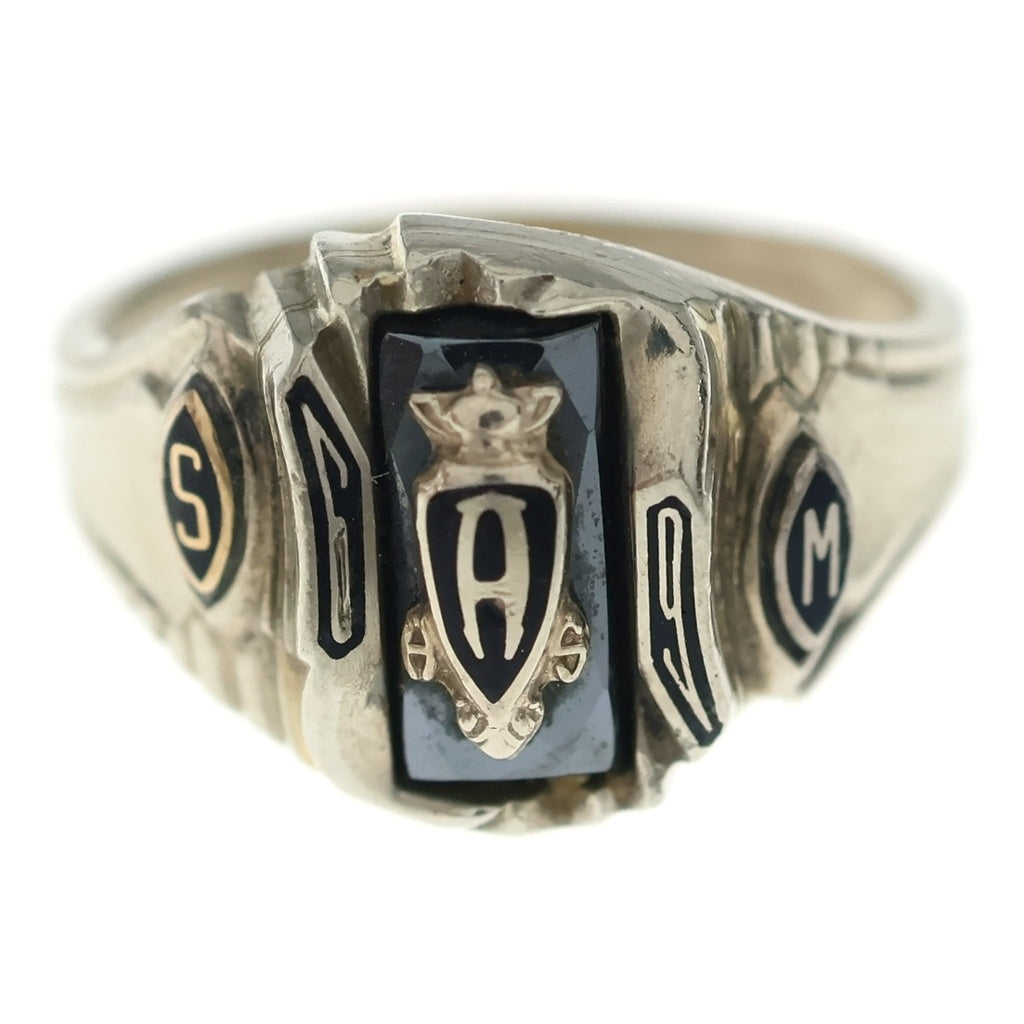 NO BRAND(ノーブランド) JOSTEN ジャスティン COLLEGE RING カレッジリング シルバー