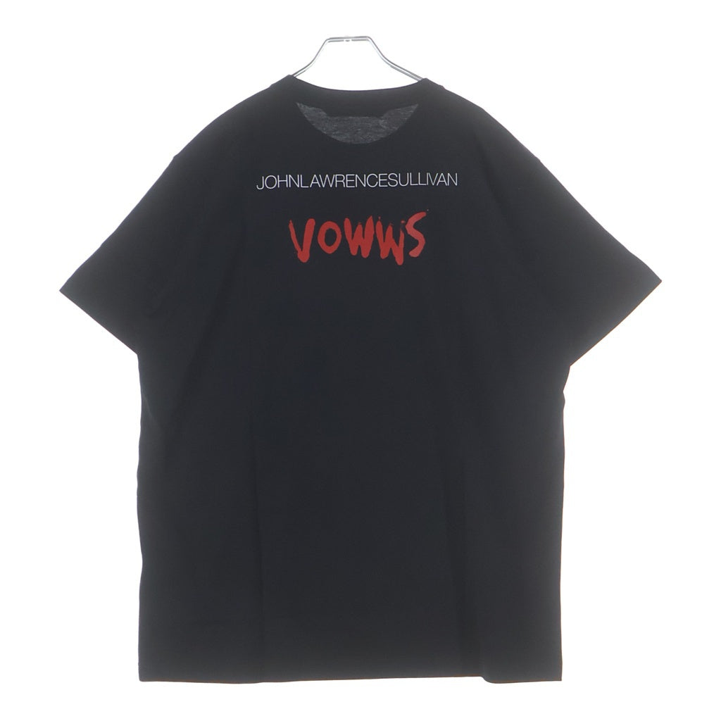 JOHN LAWRENCE SULLIVAN(ジョンローレンスサリバン) VOWWS GRAPHIC PRINT TEE ヴァウズ グラフィック プリント 半袖Tシャツ カットソー ブラック