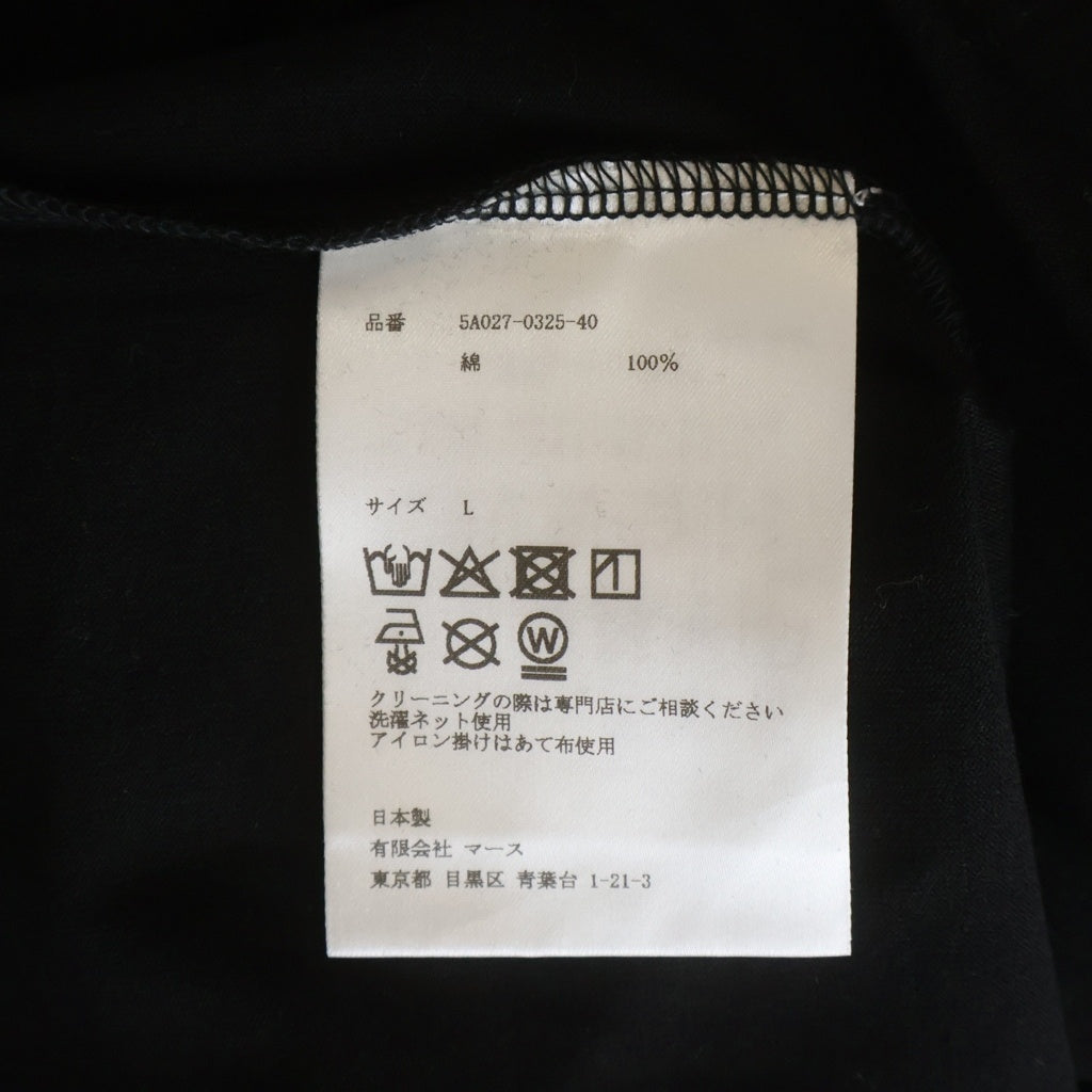 JOHN LAWRENCE SULLIVAN(ジョンローレンスサリバン) VOWWS GRAPHIC PRINT TEE ヴァウズ グラフィック プリント 半袖Tシャツ カットソー ブラック