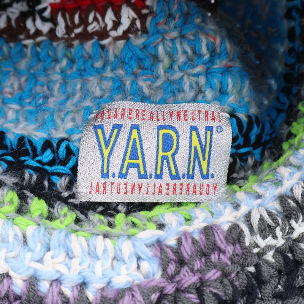 Y.A.R.N(ヤーン) クロシェ バケットハット ニット帽 マルチカラー レディース