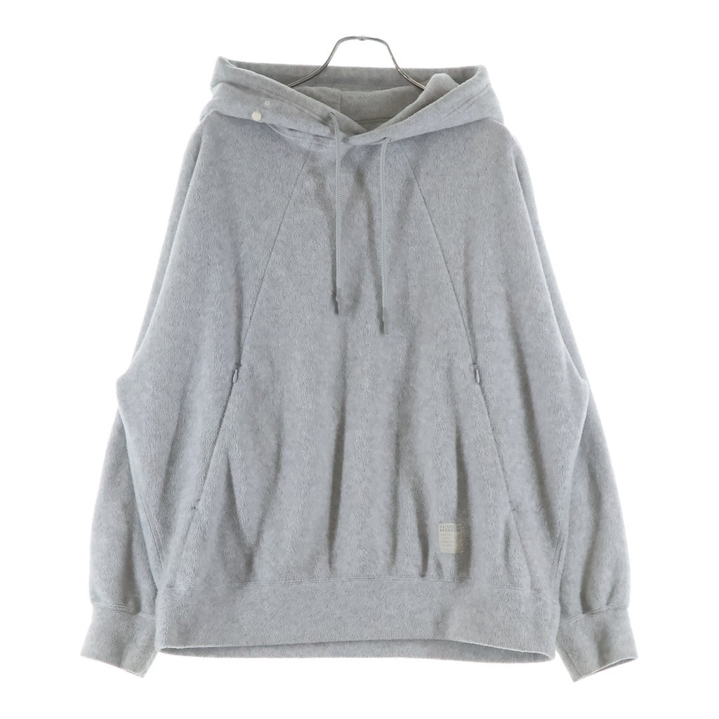 O- 0-CHO-RUI.LAB(オーレイチョウルイラボ) FLEECE HOODIE ドローコード フリースプルオーバーフーディ グレー