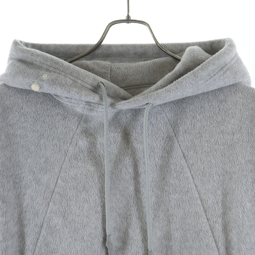 O- 0-CHO-RUI.LAB(オーレイチョウルイラボ) FLEECE HOODIE ドローコード フリースプルオーバーフーディ グレー