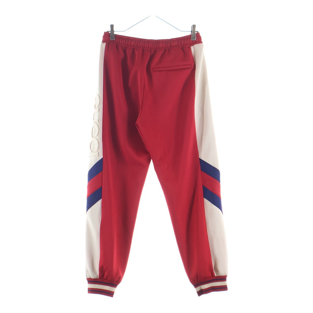 グッチ  715190 XJETH ロゴサイドライントラックロングパンツ メンズ XS GUCCI(グッチ) Neoprene Track Webbed Pant 715190 XJETH サイドロゴ