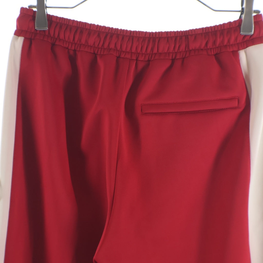 GUCCI(グッチ) Neoprene Track Webbed Pant 715190 XJETH サイドロゴ トラックパンツ レッド