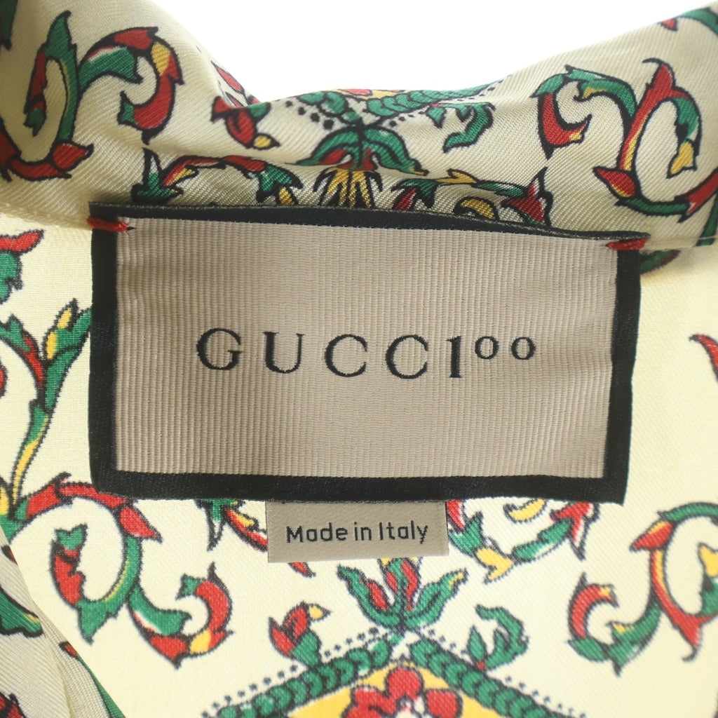GUCCI(グッチ) GUCCI SEATS SS SHIRTS 676347 総柄開襟半袖シャツ マルチカラー
