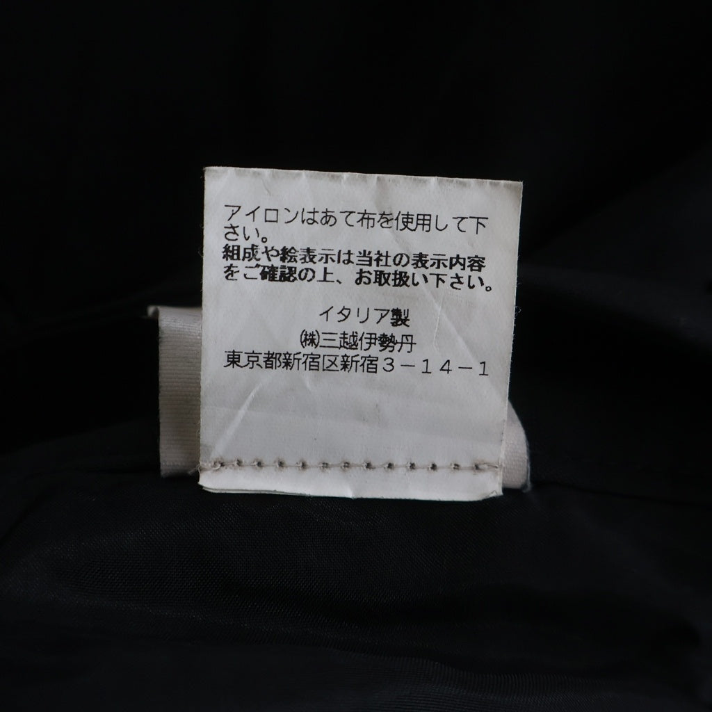 OAMC(オーエーエムシー) パッチポケット ウール クロップドパンツ スラックス ストレッチ ブラック I024470
