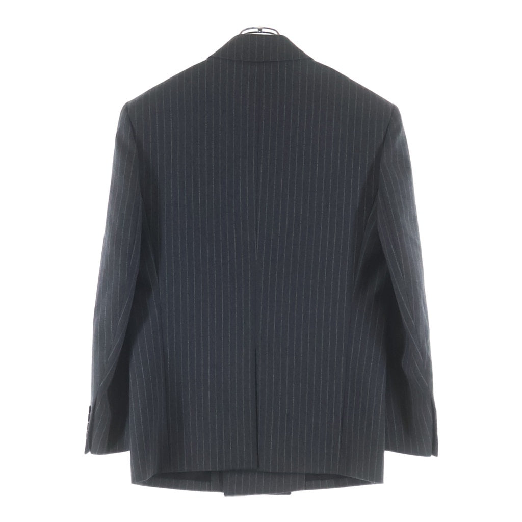 SAINT LAURENT PARIS(サンローランパリ) ストライプ柄 ピークドラペル ストライプ ショルダーパット入り ウールダブルジャケット 786846 Y5H37