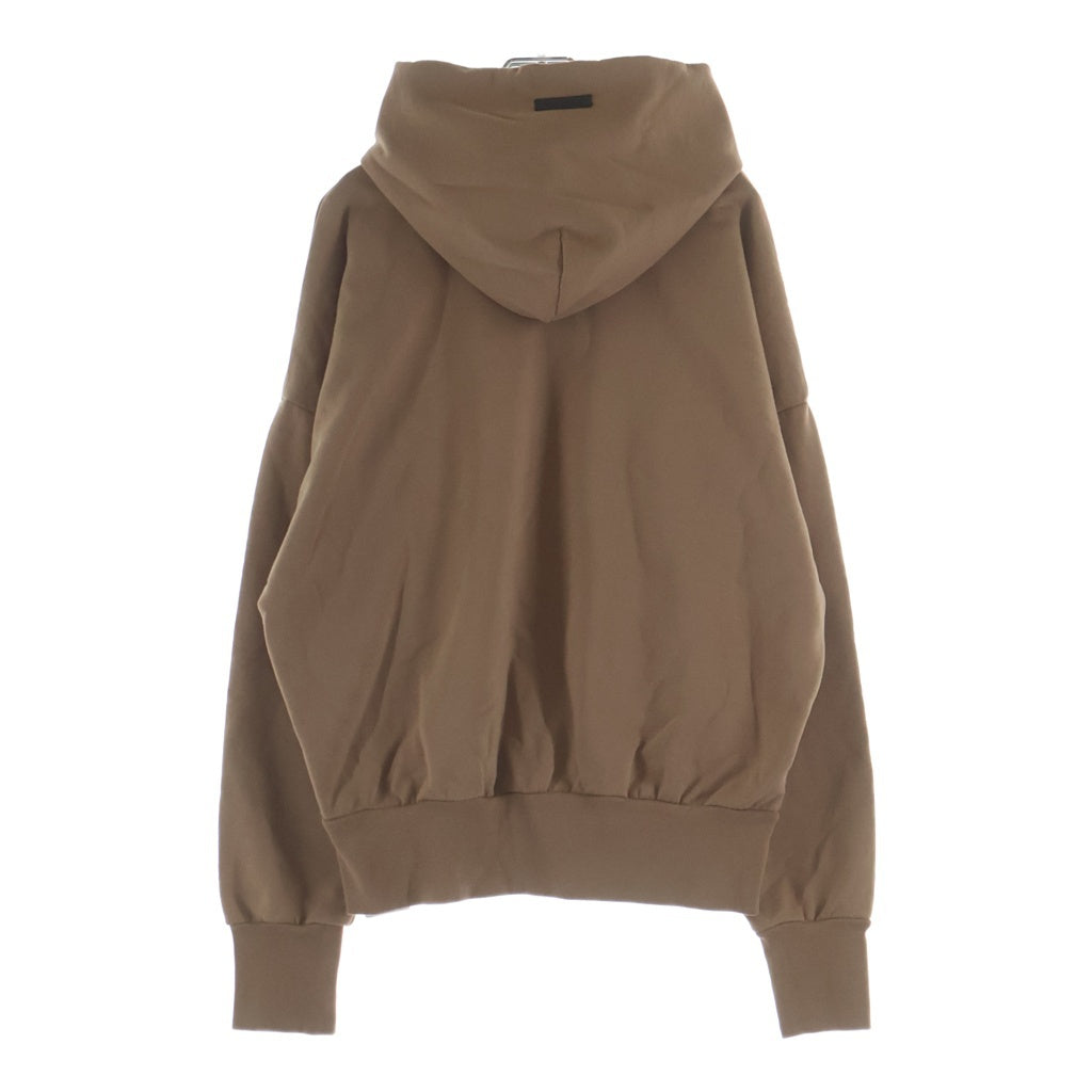 FEAR OF GOD(フィアオブゴッド) HOODIE ラバーロゴ プルオーバースウェットパーカー フーディー ベージュ