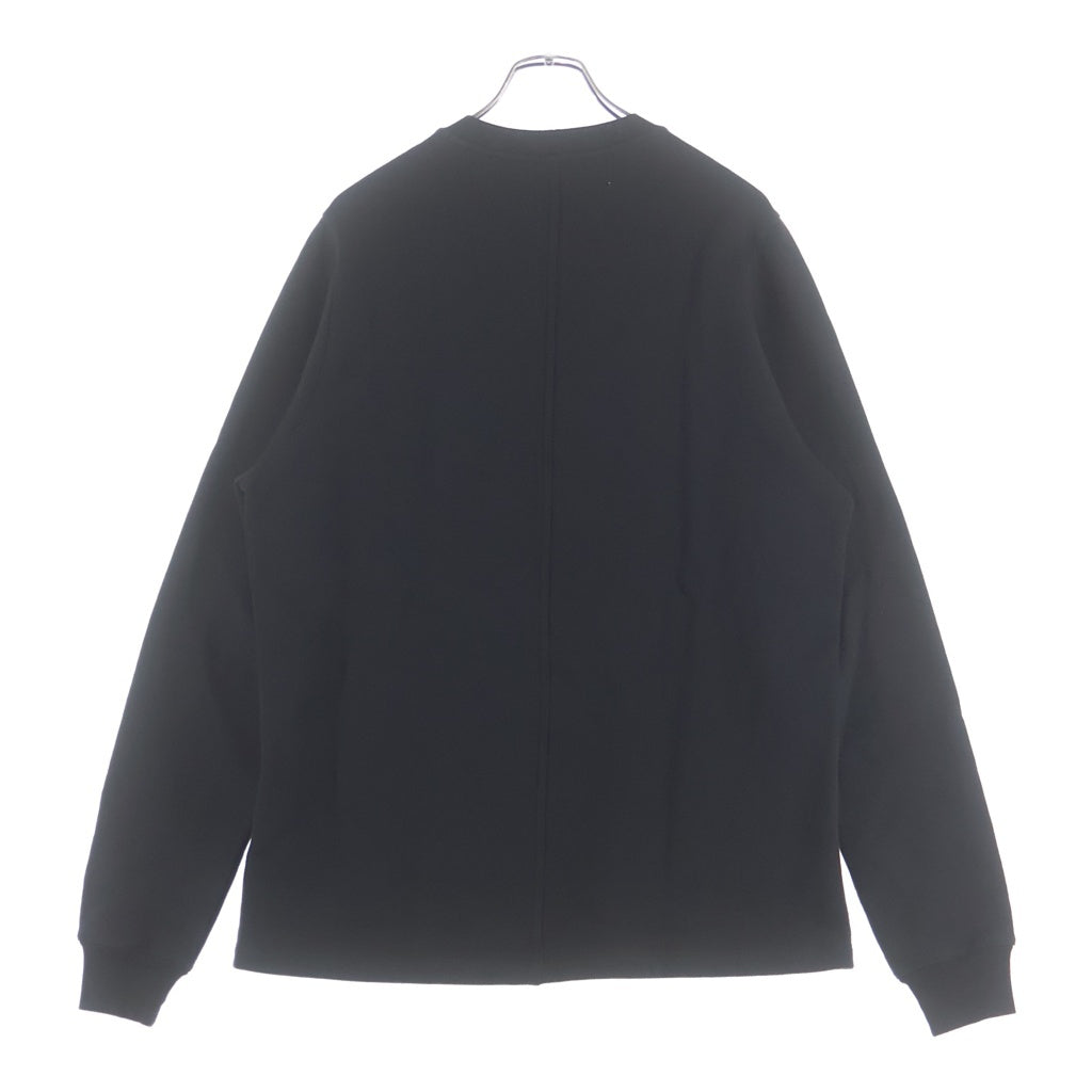 Rick Owens(リックオウエンス) 25SS SHORT CREWNECK LS T クルーネック スウェット トレーナー ブラック