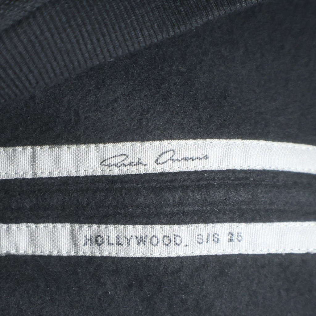 Rick Owens(リックオウエンス) 25SS SHORT CREWNECK LS T クルーネック スウェット トレーナー ブラック