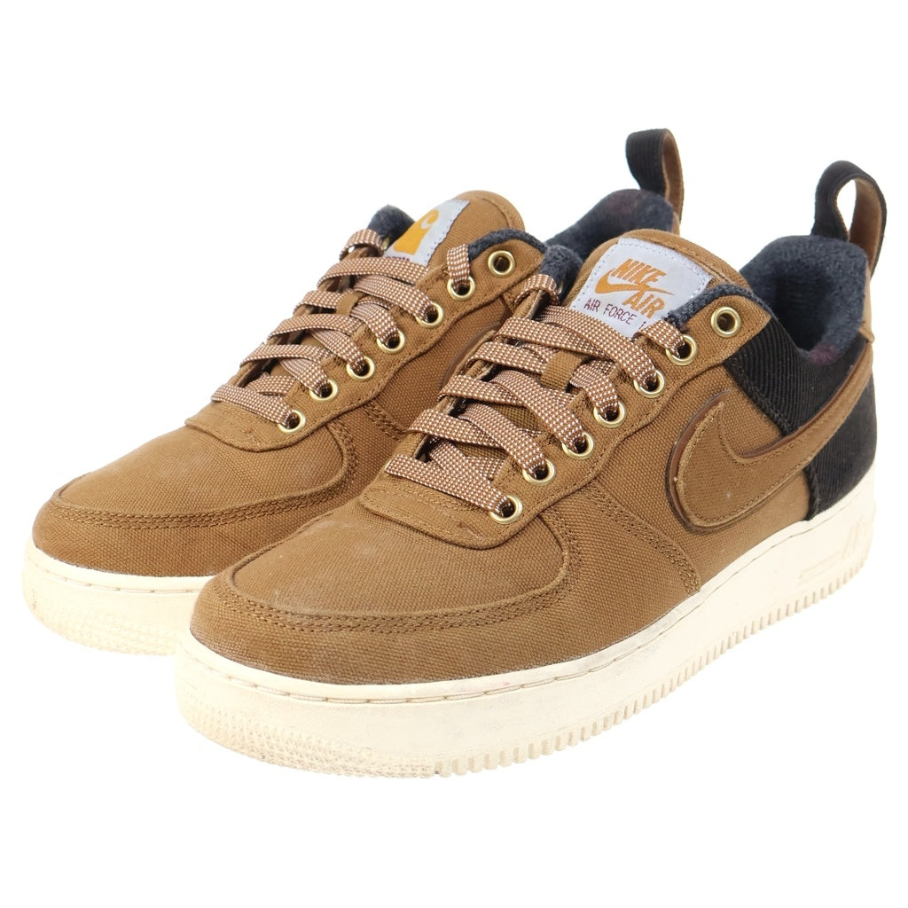 NIKE(ナイキ) Carhartt WIP ×Air Force 1 Low カーハートWIP ×エアフォース1 ローカット スニーカー シューズ 靴 ブラウン