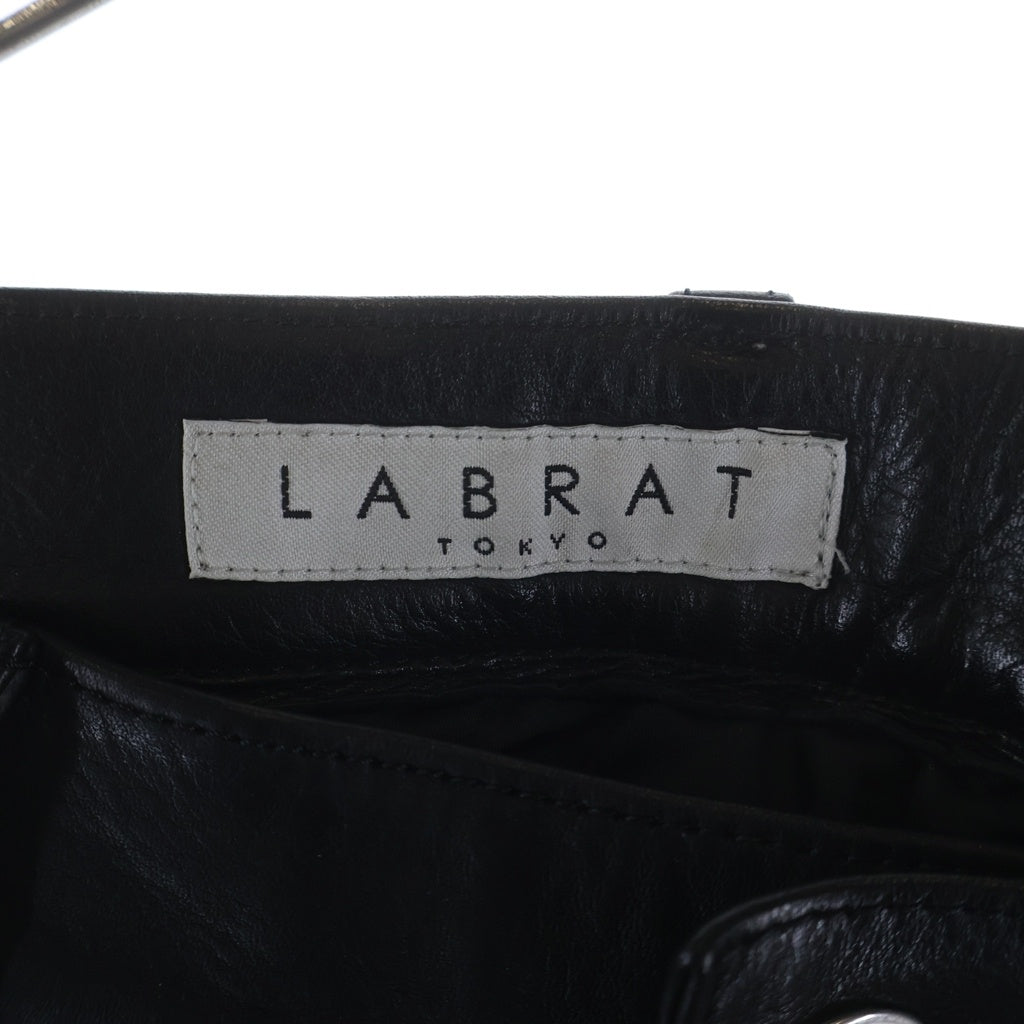 BLACK MEANS(ブラックミーンズ) × LABRAT Leather Pants ラブレット カウレザー パンツ ブラック