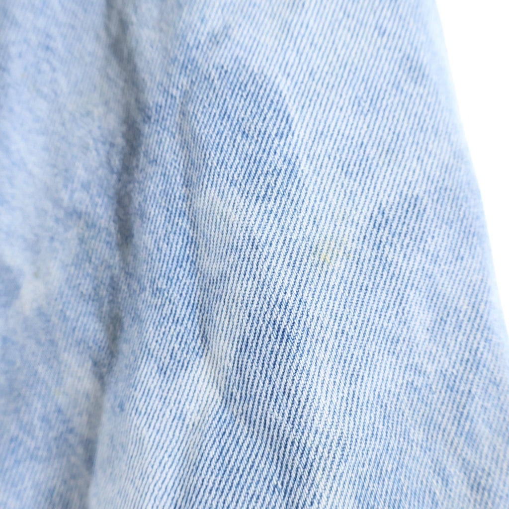 ARMANI JEANS(アルマーニ ジーンズ) 80-90s VINTAGE STONE DENIM JACKET オーバーサイズ スタッズラインストーン デニムジャケット ライトブルー