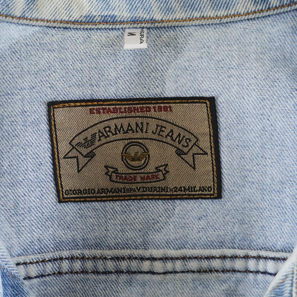 90s ヴィンテージ ARMANI デニムジャケット 古着 アルマーニ イタリア ARMANI JEANS(アルマーニ ジーンズ) 80-90s VINTAGE STONE DENIM