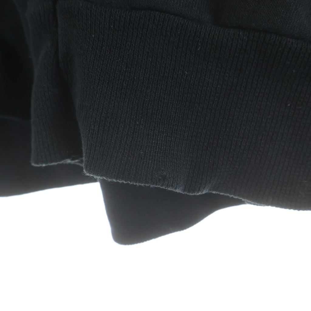 HARLEY DAVIDSON(ハーレーダビッドソン) 10s GREEN FLAMES ZIPUP HOODIE グリーンフレイムス 袖ロゴ ジップアップパーカー ブラック