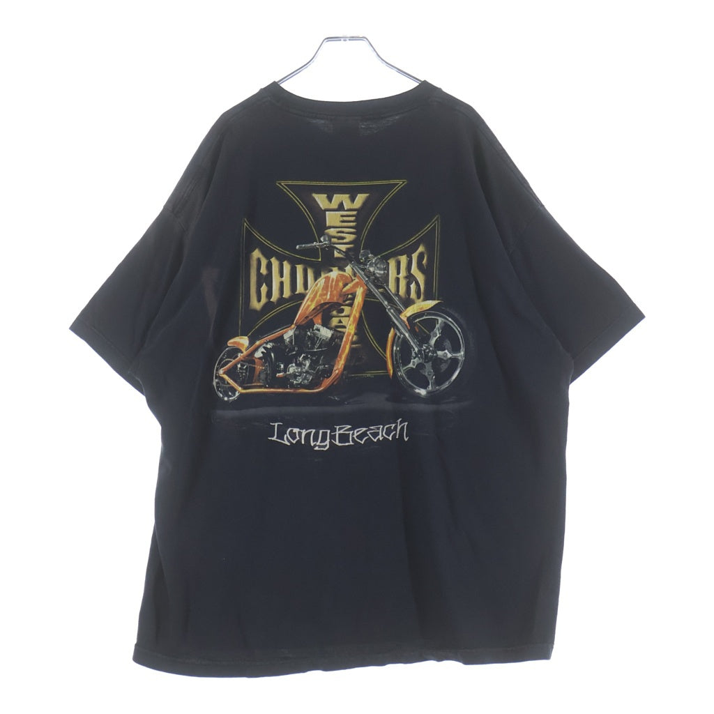 VINTAGE(ヴィンテージ) 90-00s WEST COAST CHOPPERS IRONCROSS TEE ウエストコーストチョッパーズ アイアンクロス 半袖プリントTシャツ ブラック